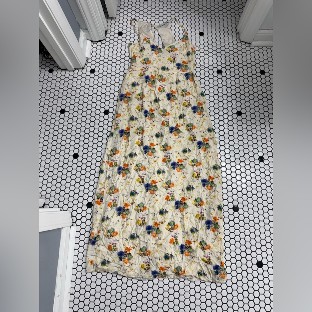 Potters pot floral maxi dress size small